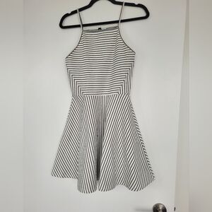 Black and white stripped dress, size 8